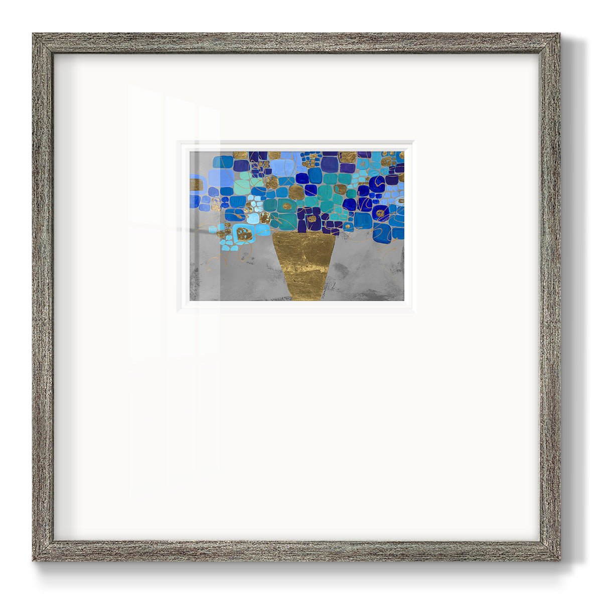 Blue Love- Premium Framed Print Double Matboard