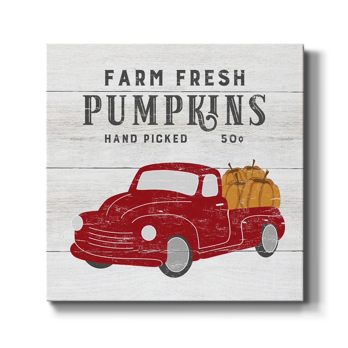 Farm Fresh Pumpkins -Premium Gallery Wrapped Canvas - Ready to Hang