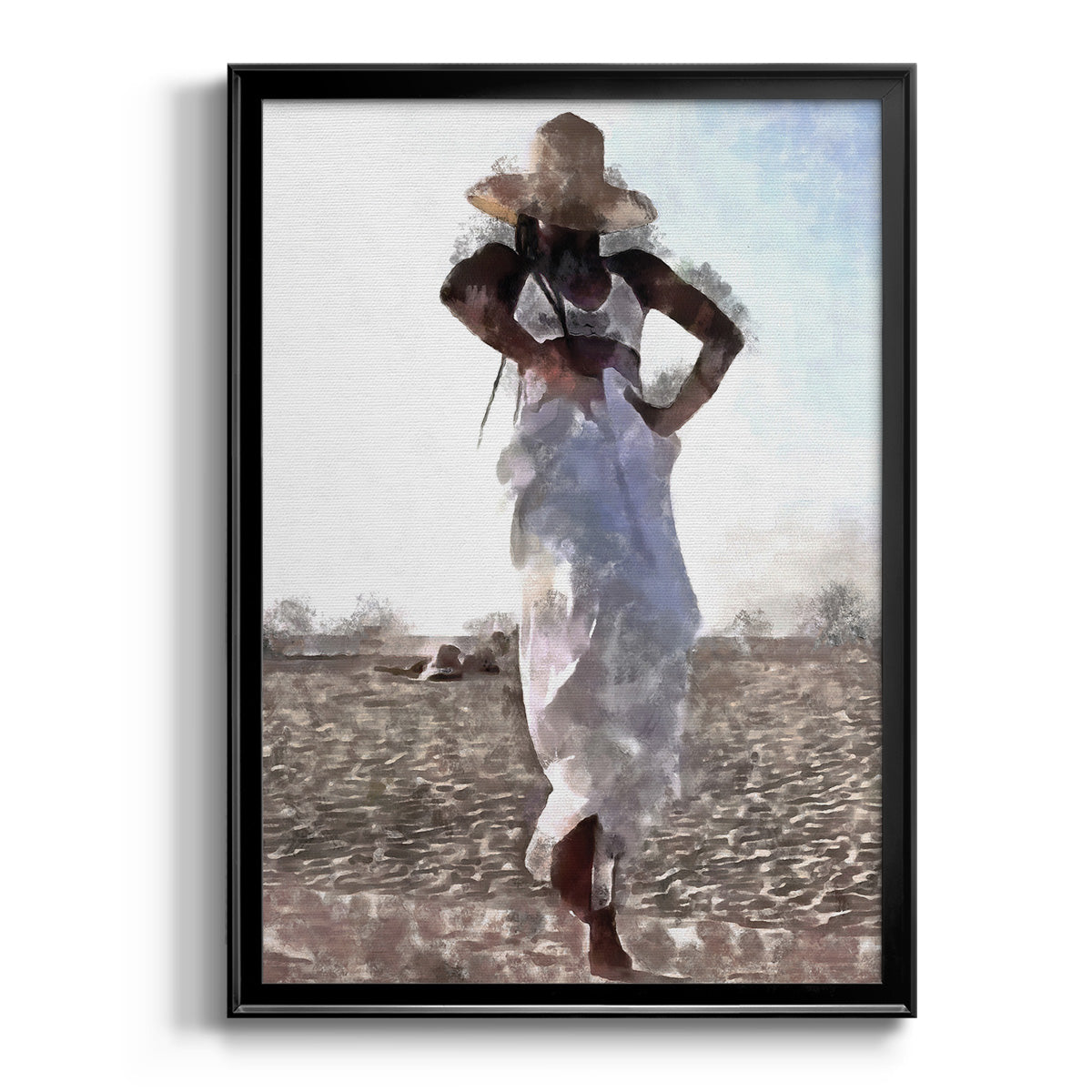 Her Dance I - Modern Framed Canvas Print