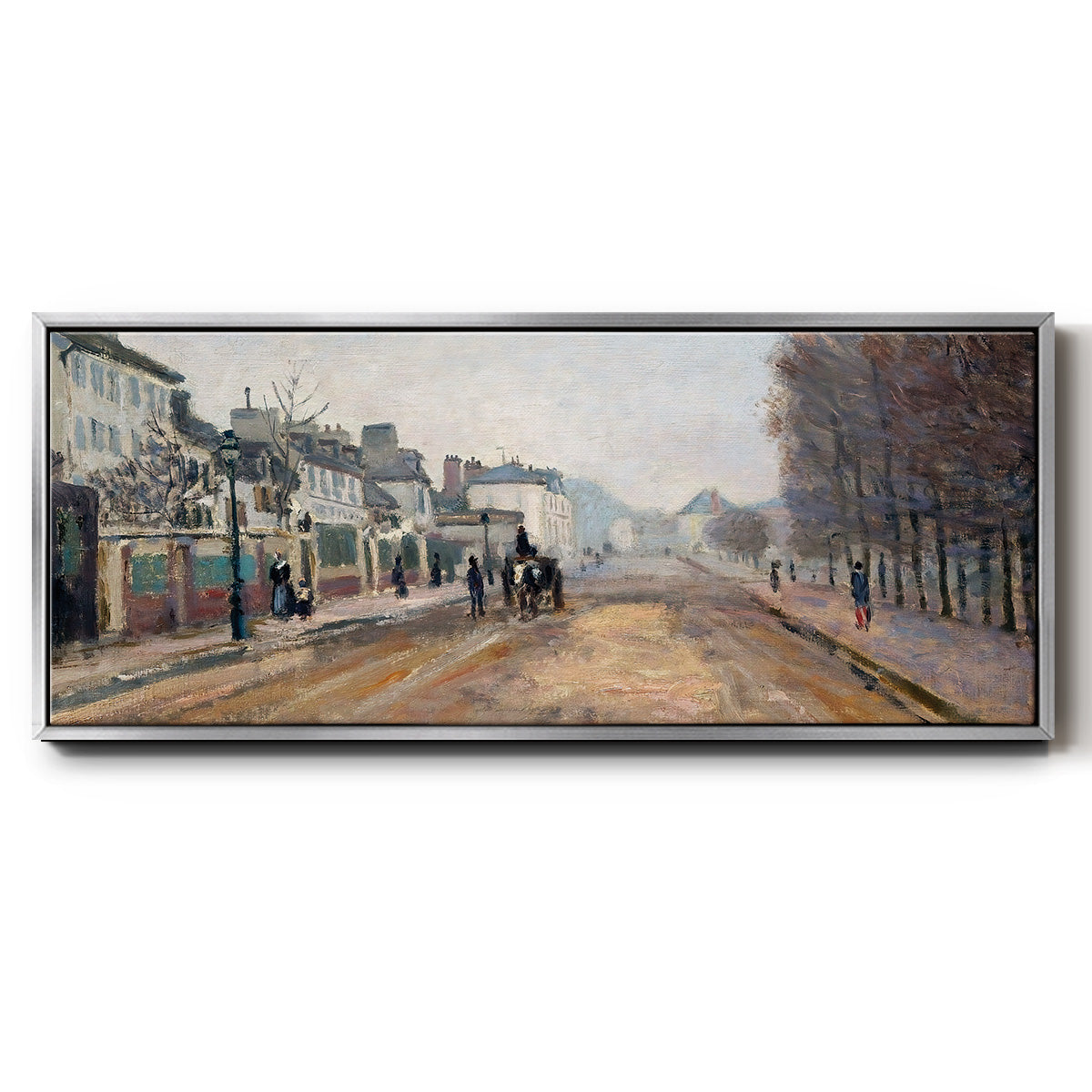 The Boulevard of Heloise in Argenteuil, 1872 - Floater Framed Canvas Print