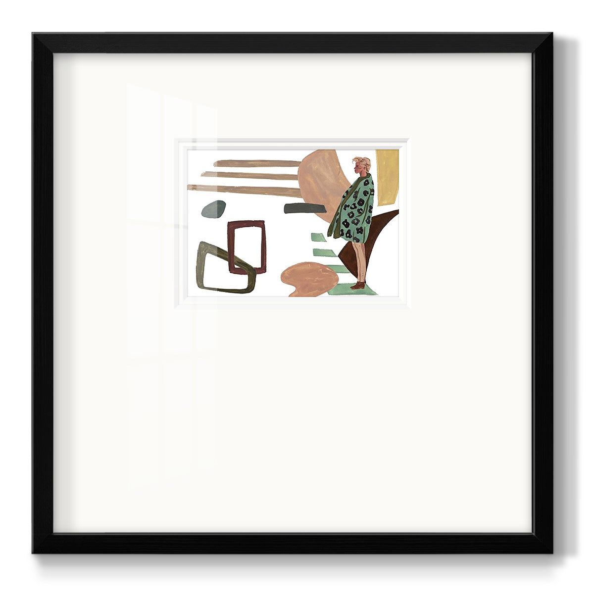 Vintage Vibes V - Double Matboard Framed Print