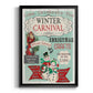 Bright Christmas Carnival - Modern Framed Canvas Print