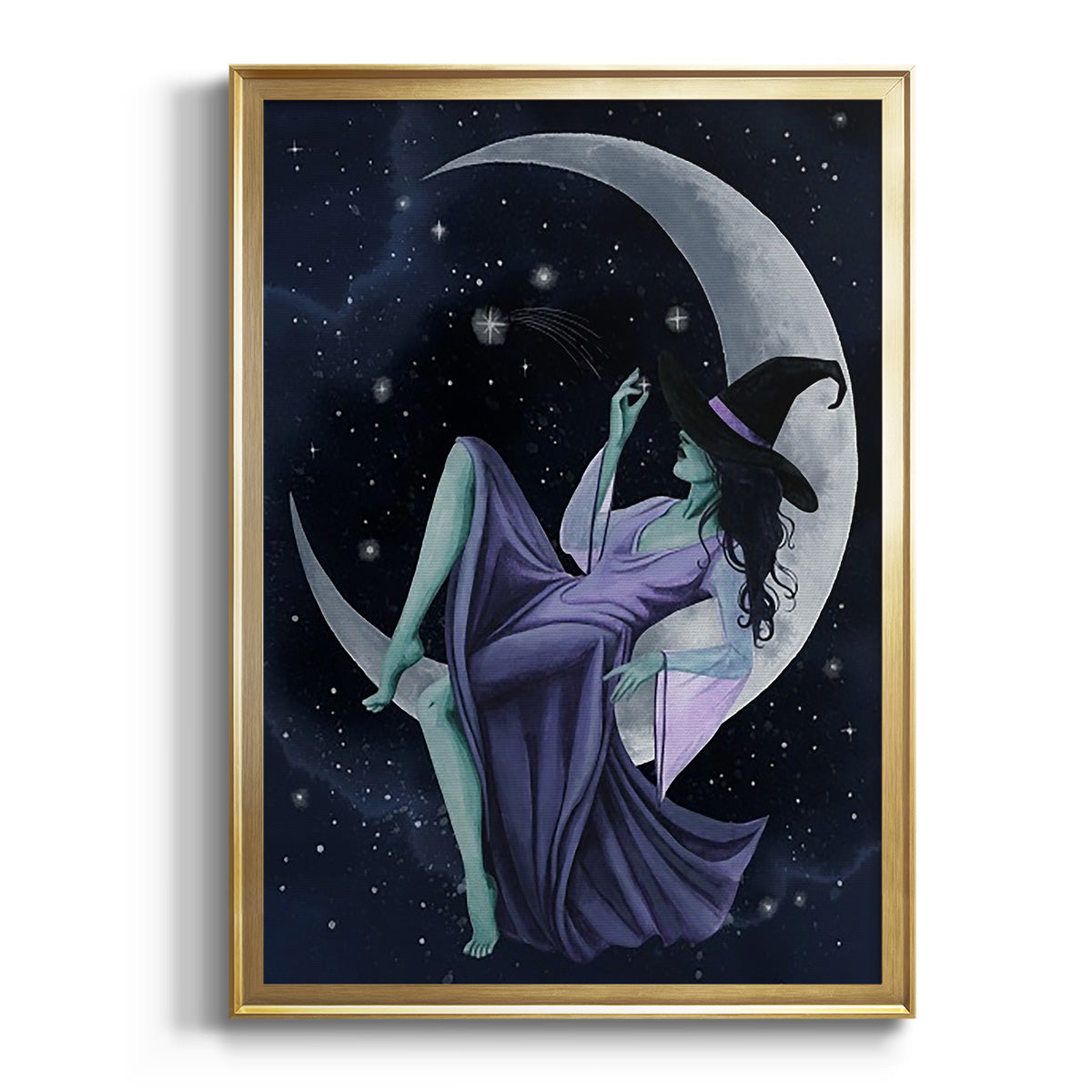 Star Sorceress I - Modern Framed Canvas Print