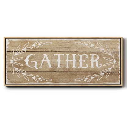 Gather - Floater Framed Canvas Print