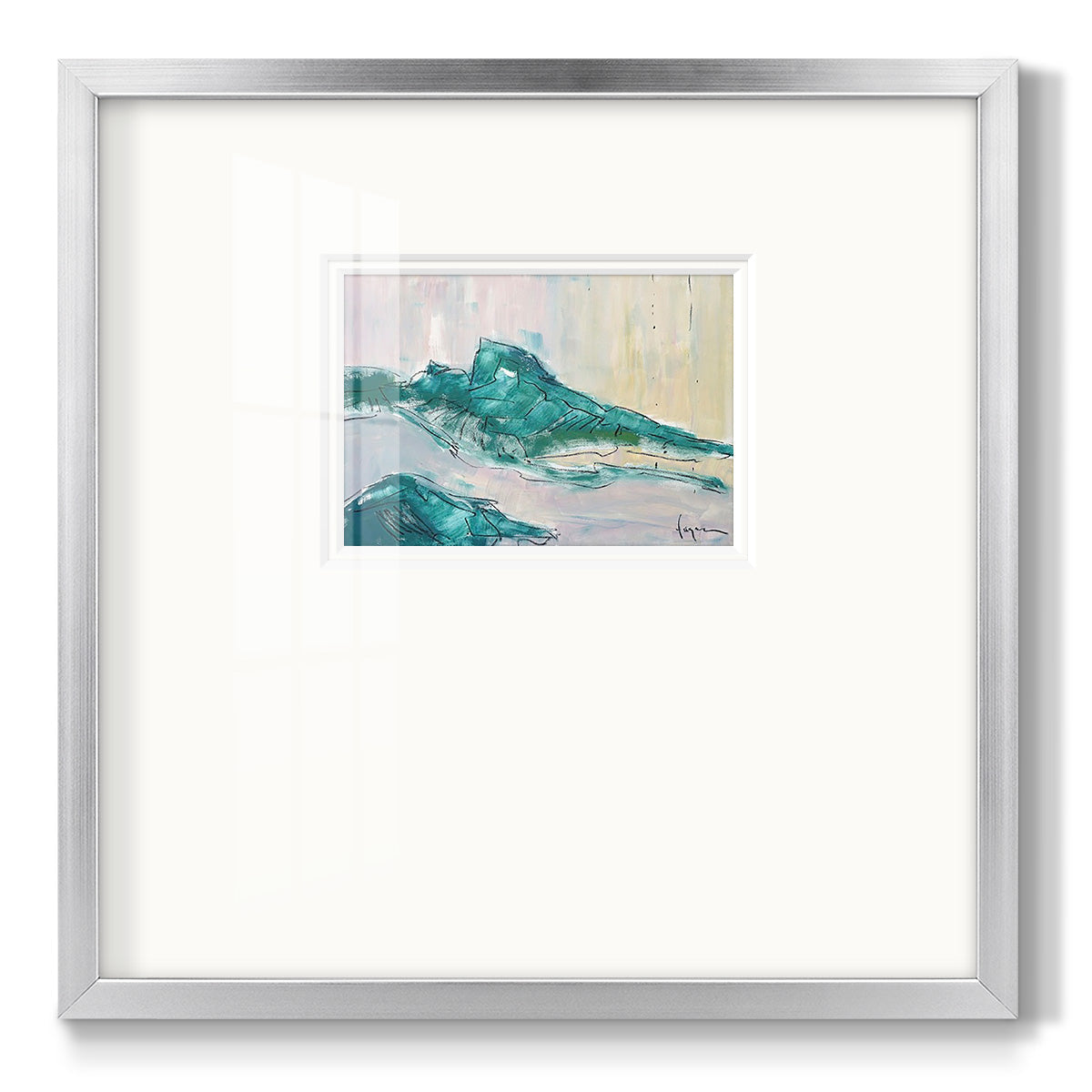 No tears for the Mountain - Double Matboard Framed Print
