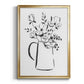Sketchy Bouquet I - Modern Framed Canvas Print