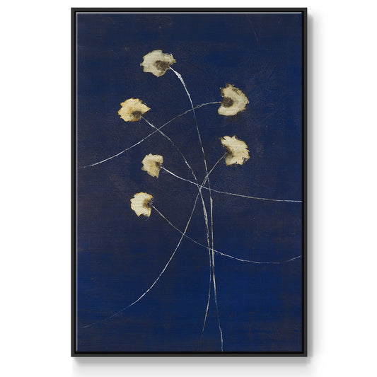 Indigo 2 - Floater Framed Canvas Print