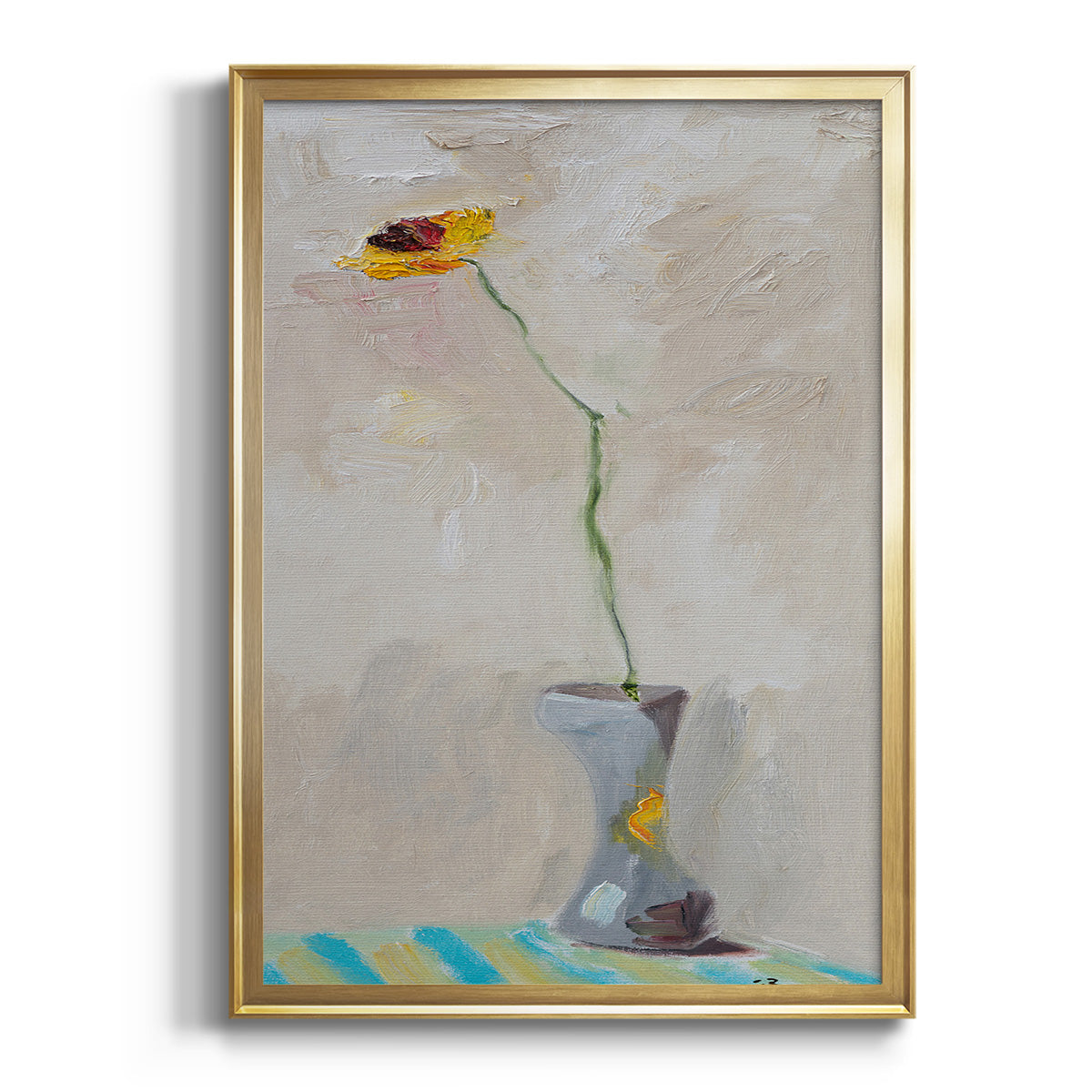 Single & Ready to Mingle - Modern Framed Canvas Print