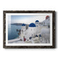 Santorini Sunrise - Barnwood Framed Art Print