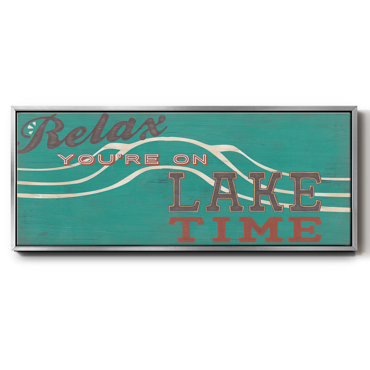 Cabin Life Collection H - Floater Framed Canvas Print