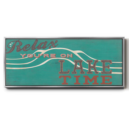 Cabin Life Collection H - Floater Framed Canvas Print