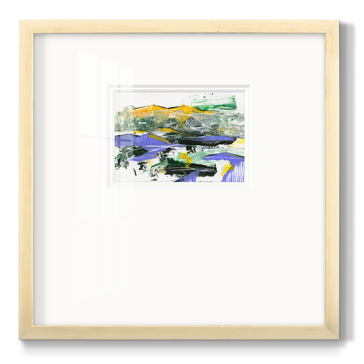 Silent Mountain III - Double Matboard Framed Print