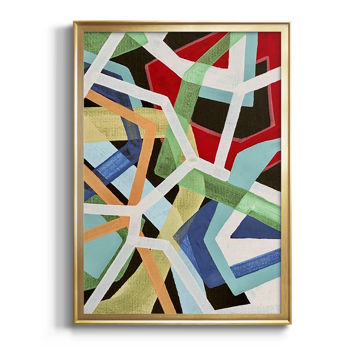 Magnetic Color I - Modern Framed Canvas Print