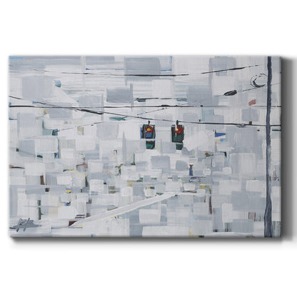 Stop on White - Canvas Art Print
