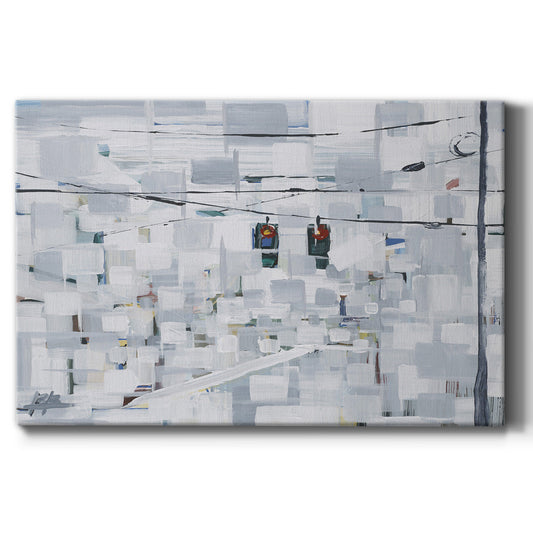 Stop on White - Canvas Art Print