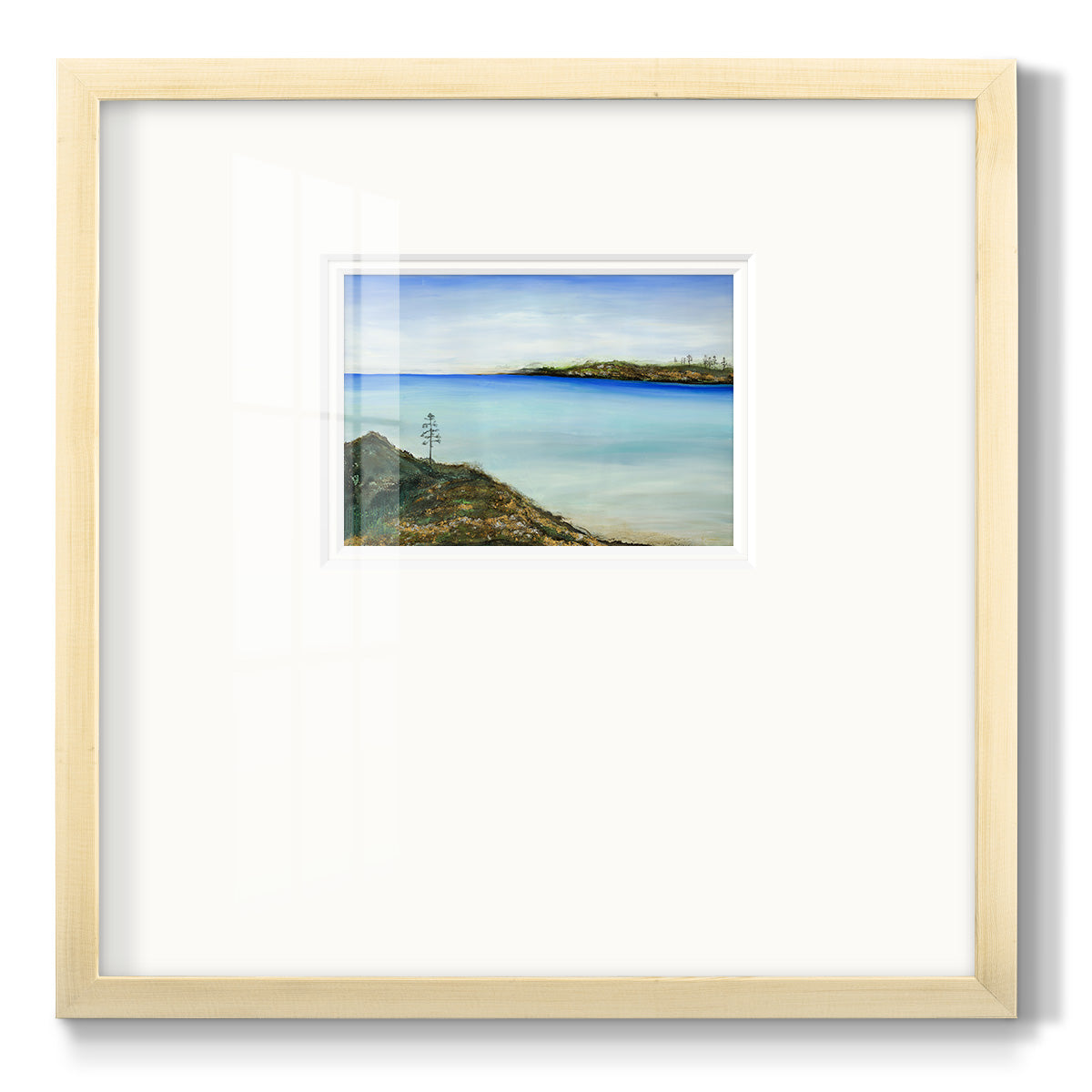 On a Clear Day Premium Framed Print Double Matboard