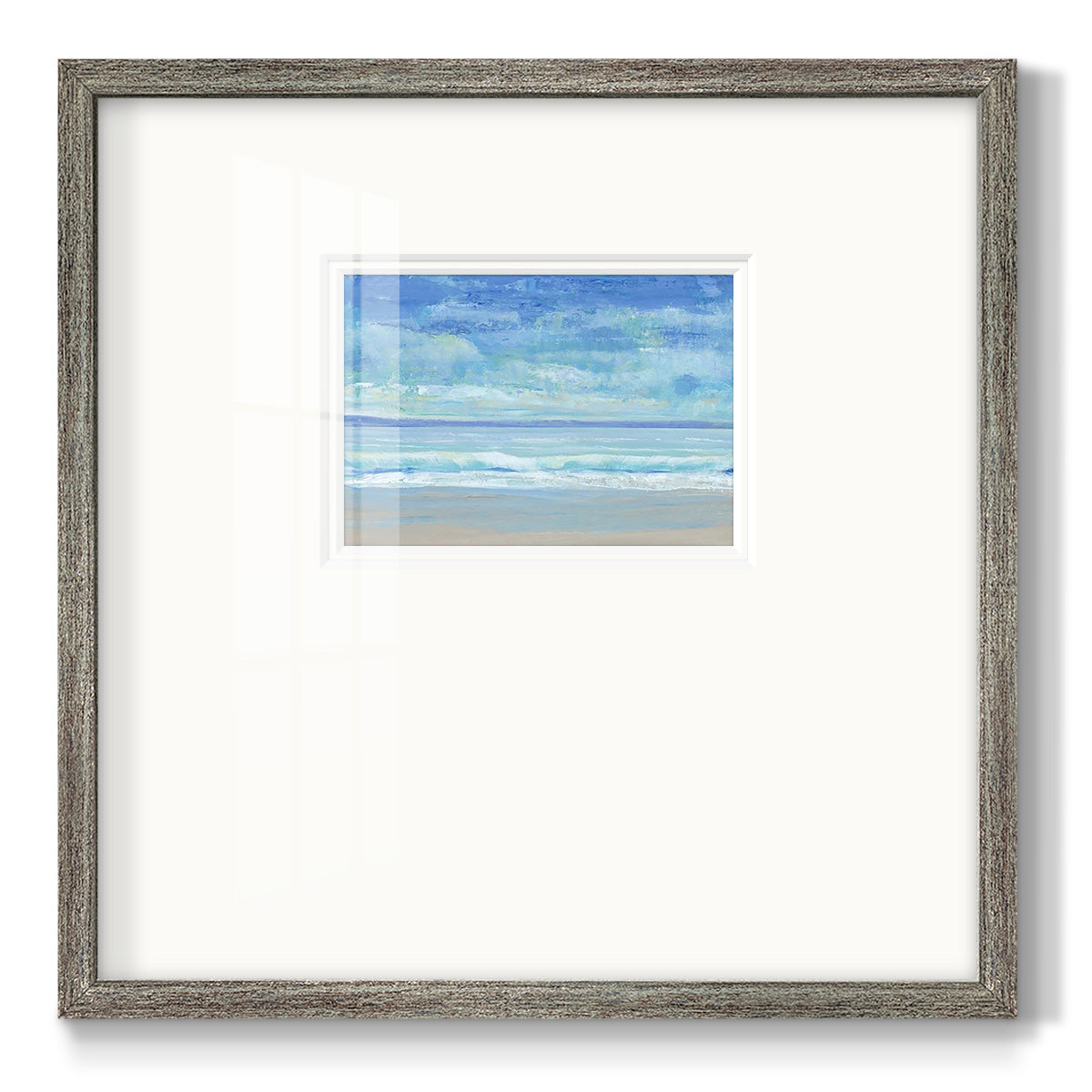 Rolling Surf II Premium Framed Print Double Matboard