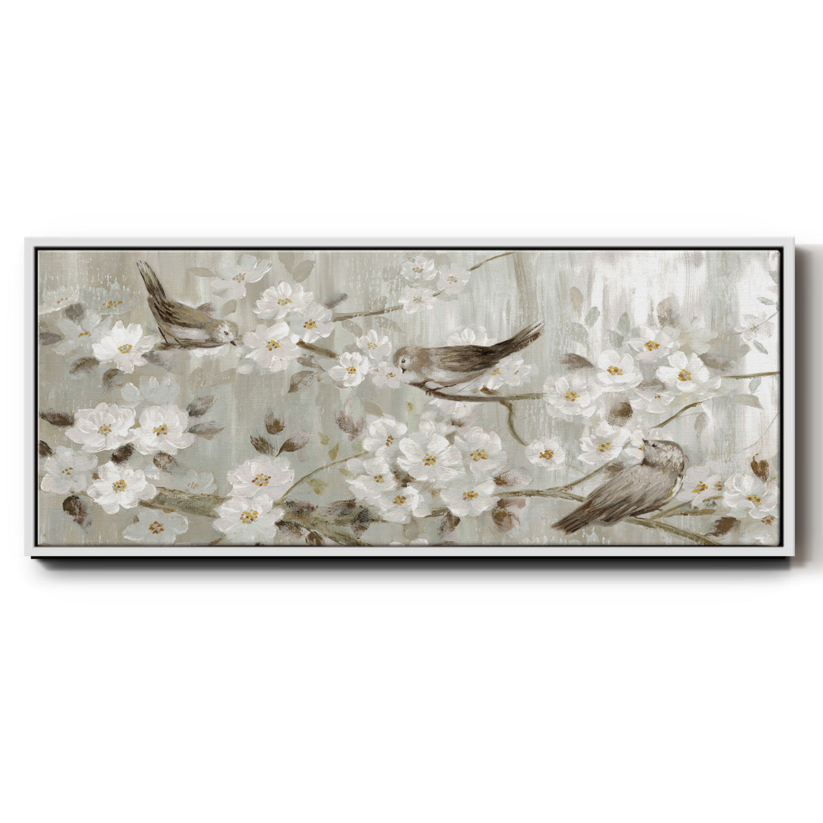 Songs of Spring - Floater Framed Canvas Print