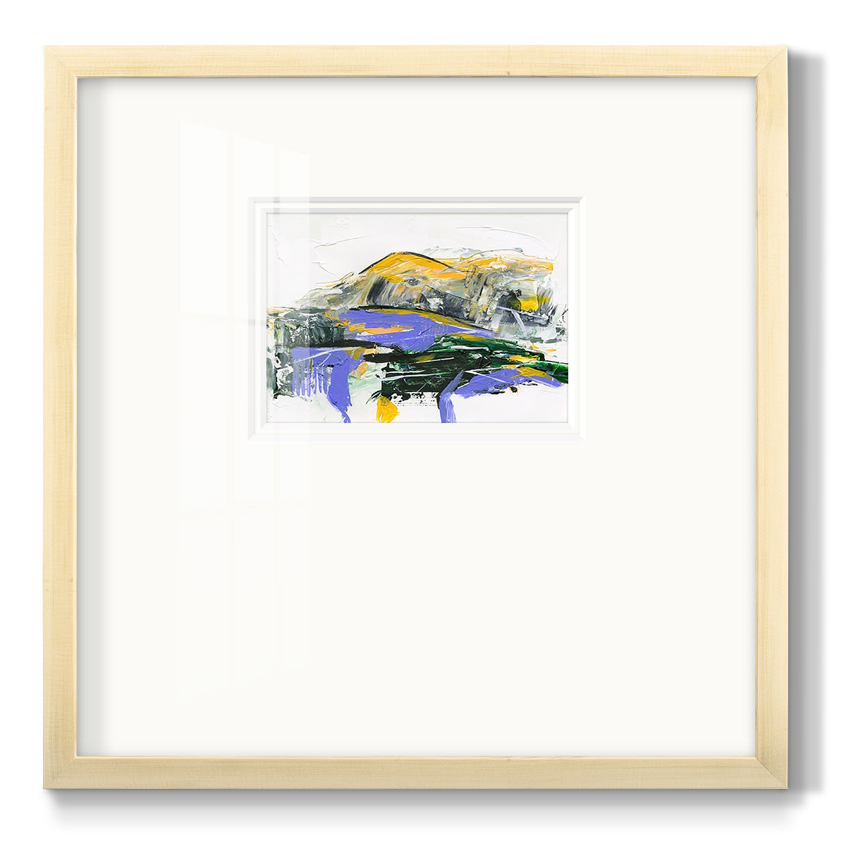 Silent Mountain V - Double Matboard Framed Print