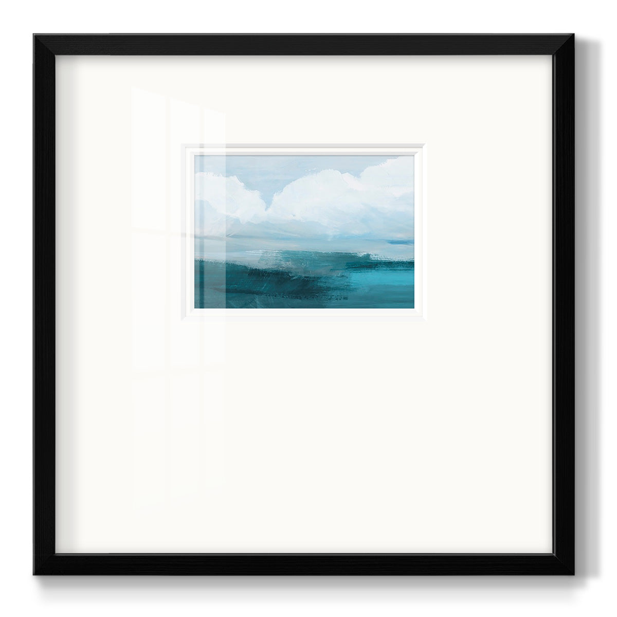 Azure Rising I - Double Matboard Framed Print
