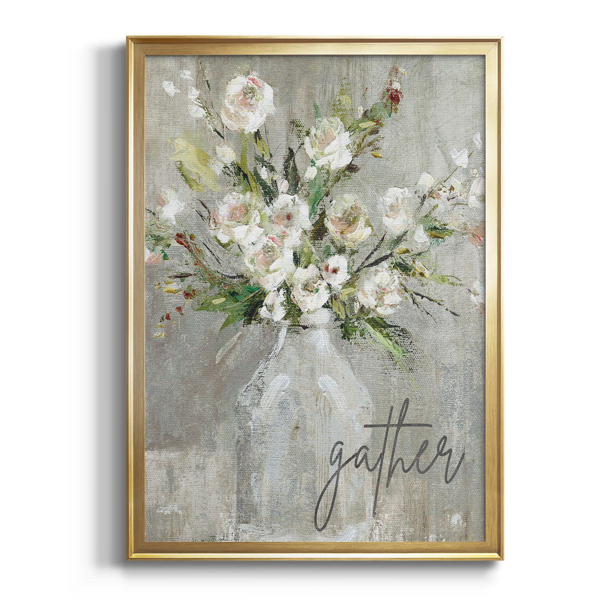 Gather - Modern Framed Canvas Print