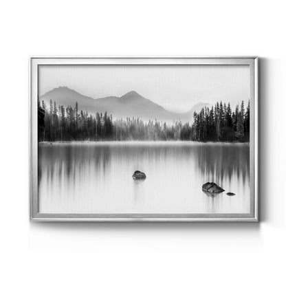 Mountain Reflection - Modern Framed Canvas Print