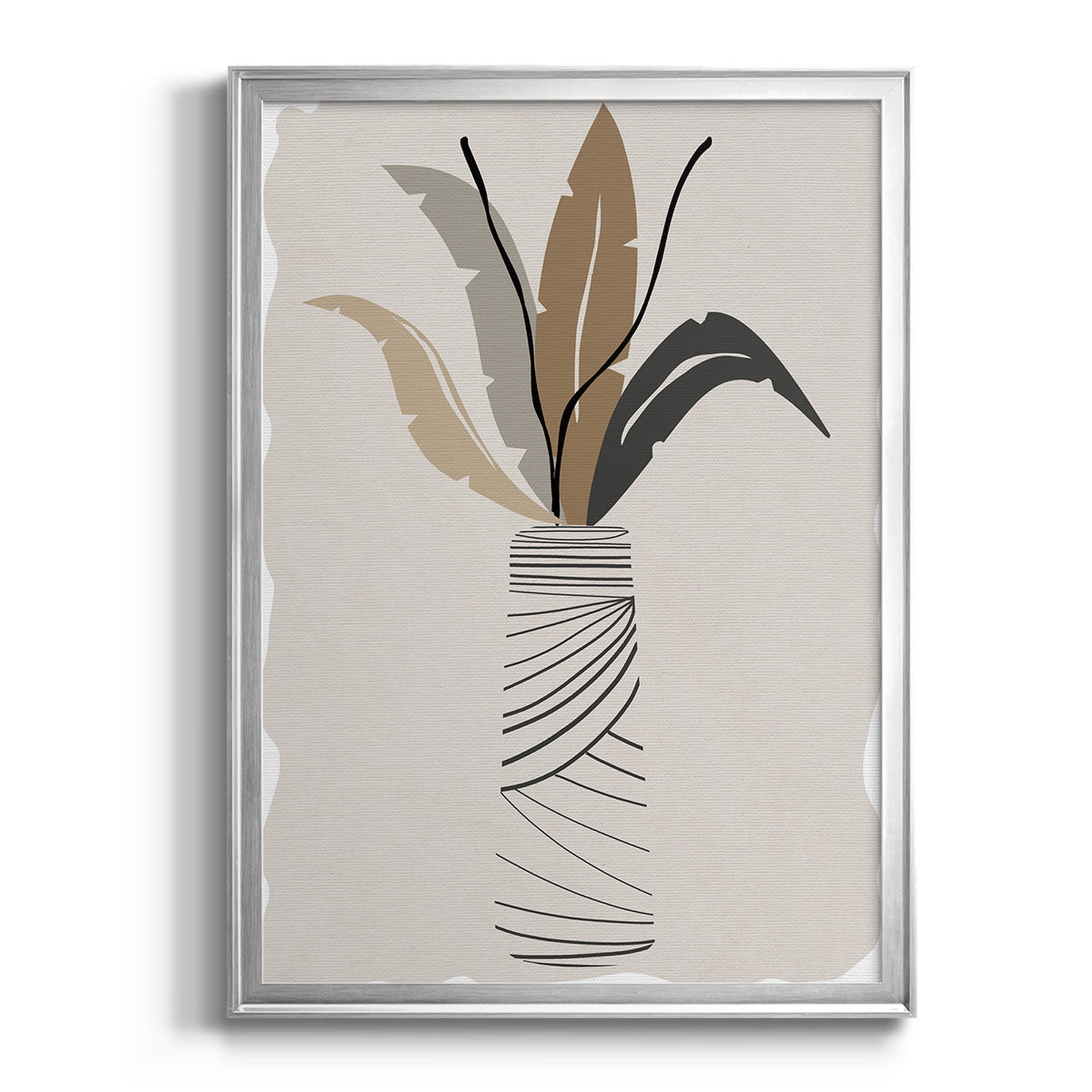 Palm Arrangement II - Modern Framed Canvas Print