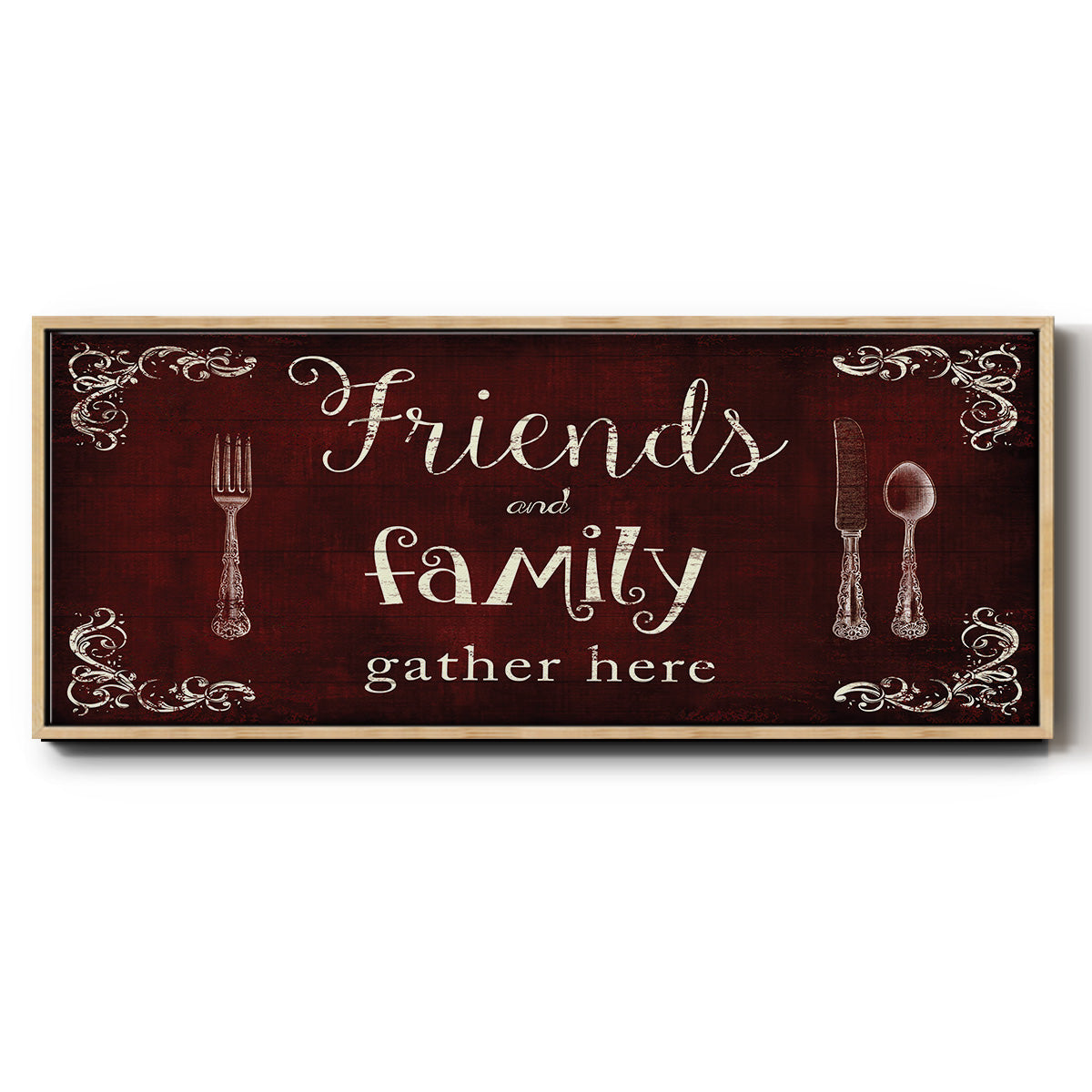 Friends and Family - Floater Framed Canvas Print