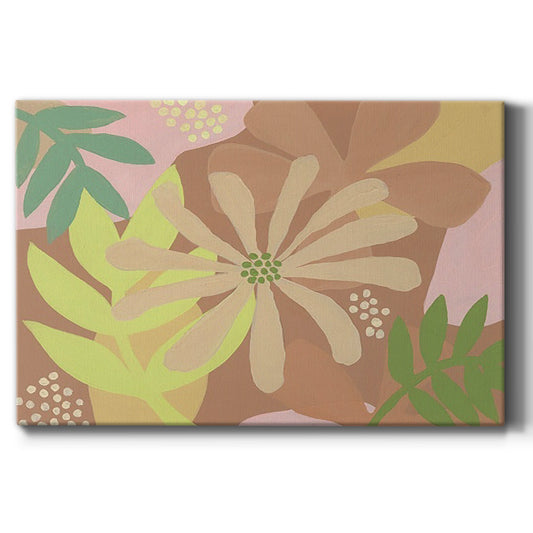 Neutral Blooms II - Canvas Art Print