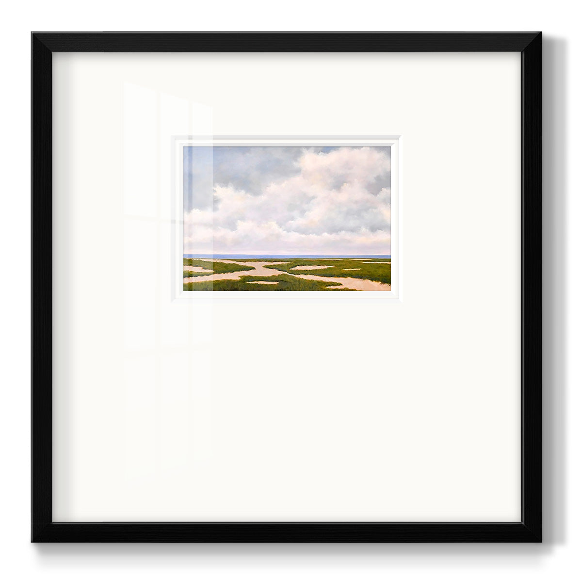 Beach Dunes Premium Framed Print Double Matboard