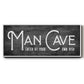 Man Cave - Floater Framed Canvas Print