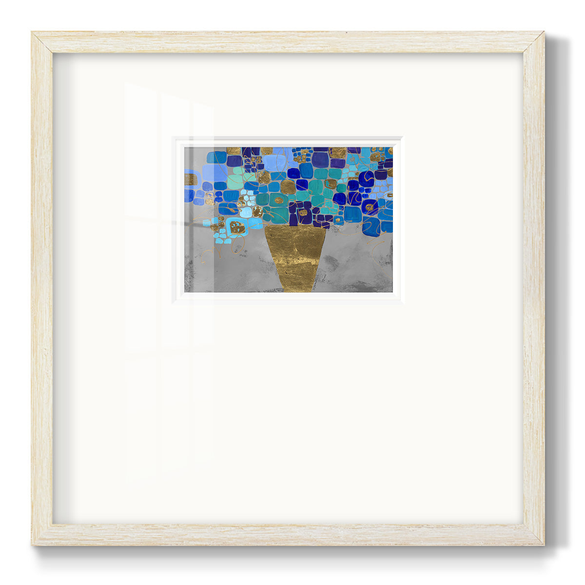 Blue Love- Premium Framed Print Double Matboard