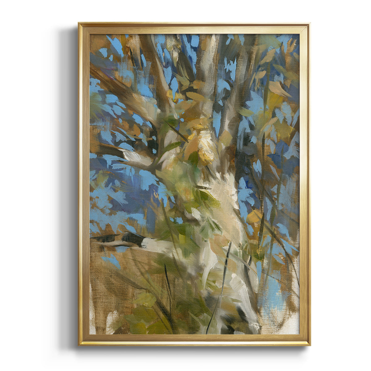 Oak Tree - Modern Framed Canvas Print