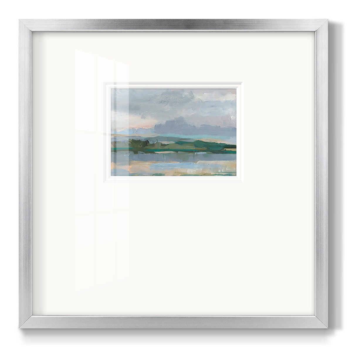 Twilight Vista Study II - Double Matboard Framed Print