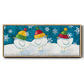 Merry Snowmen - Floater Framed Canvas Print