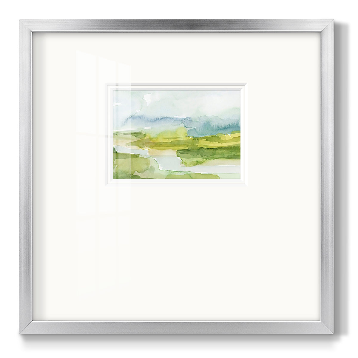 Watery Lowlands I Premium Framed Print Double Matboard