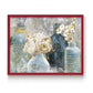 Vessels and Blooms Blues - Restickable Framed Art Print