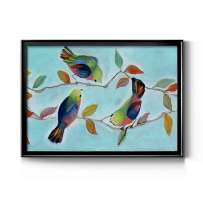 Bitty Birds I - Modern Framed Canvas Print
