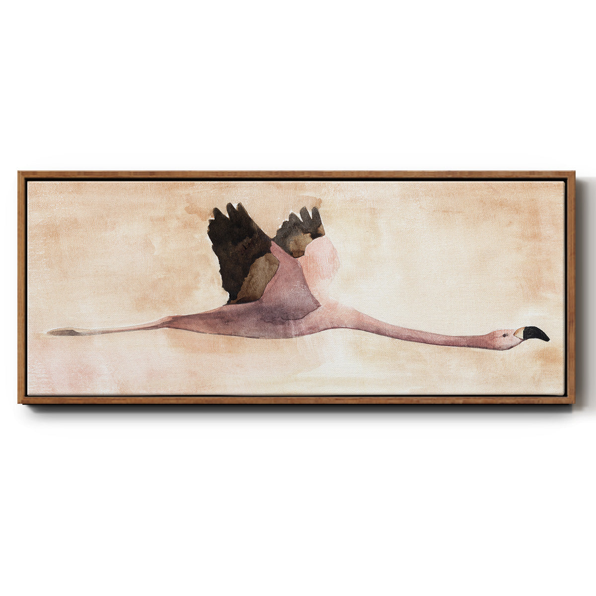 Touching Down II - Floater Framed Canvas Print