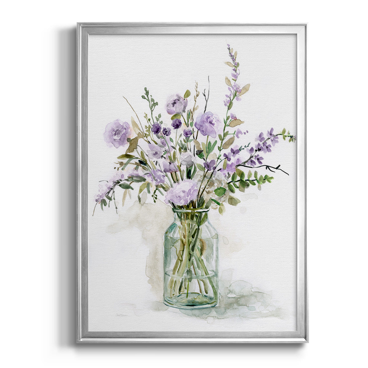 Purple Passion I - Modern Framed Canvas Print
