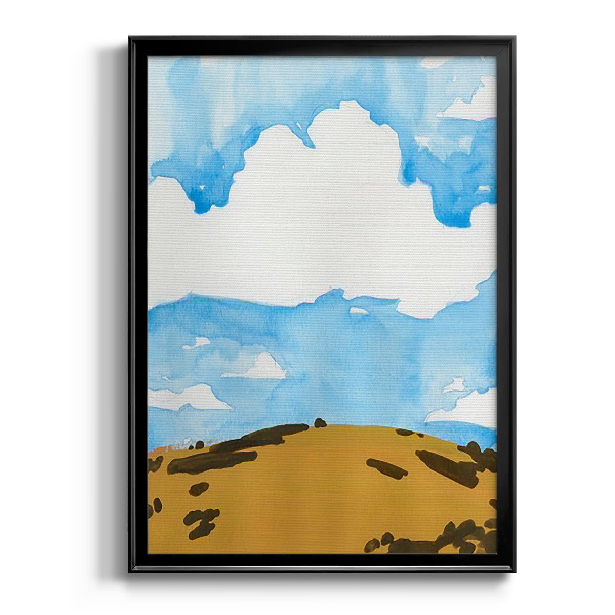 Summer Knoll II - Modern Framed Canvas Print