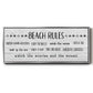 Rules of the Beach - Floater Framed Canvas Print