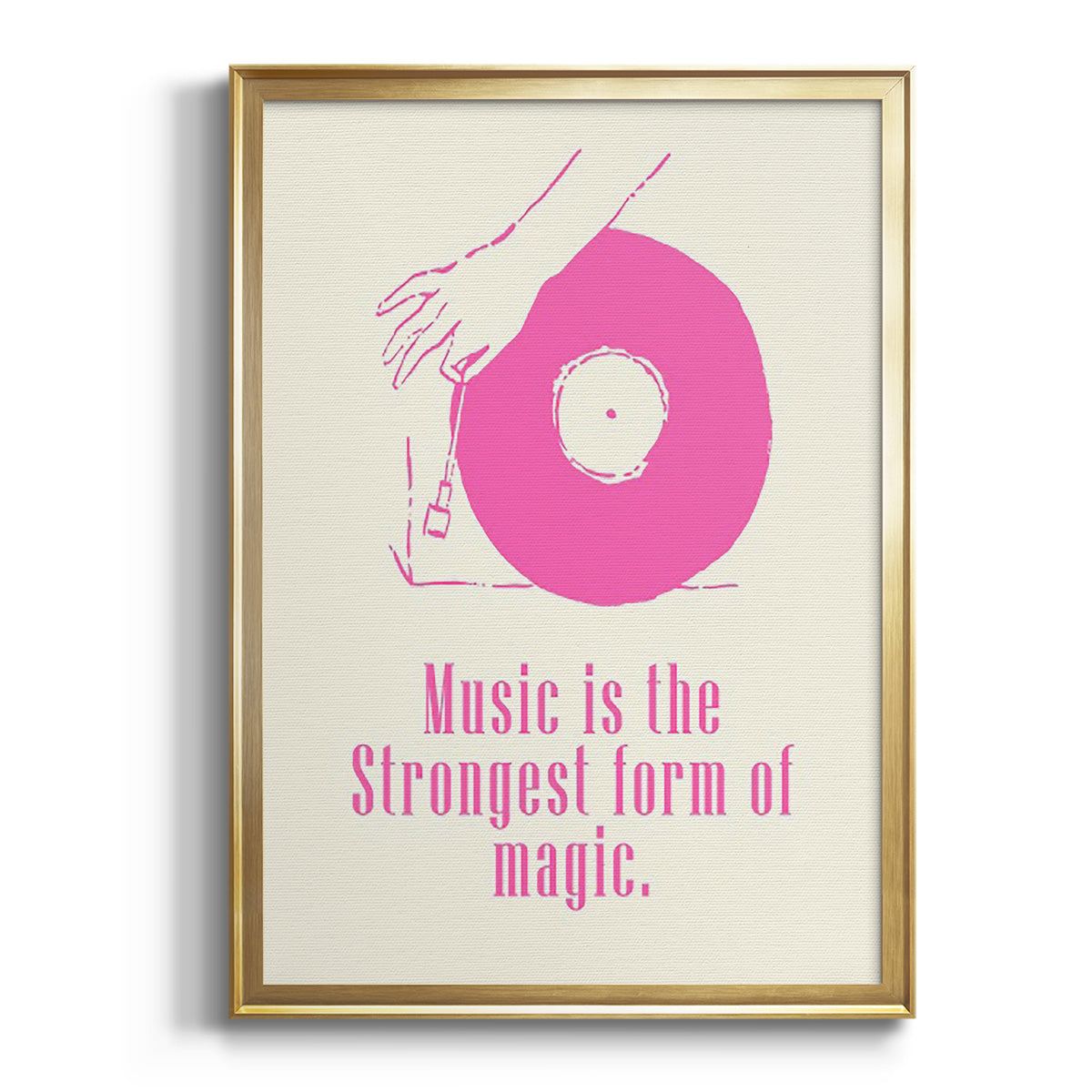 Sweet Melody IV - Modern Framed Canvas Print