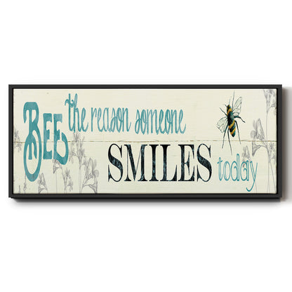 Bee The Reason - Floater Framed Canvas Print
