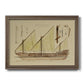 Antique Ship Plan VI Premium Framed Canvas- Ready to Hang