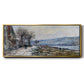 The Seine at Lavacourt, Effect of Snow, 1879 - Floater Framed Canvas Print