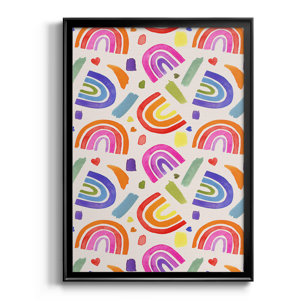 Love Loudly Collection E - Modern Framed Canvas Print