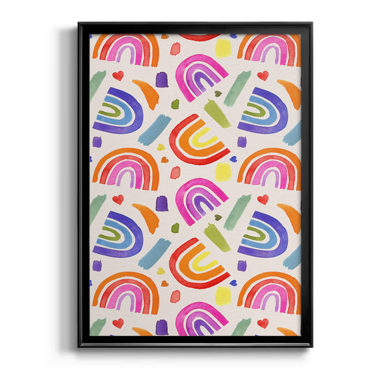Love Loudly Collection E - Modern Framed Canvas Print