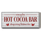 Hot Cocoa Bar - Floater Framed Canvas Print
