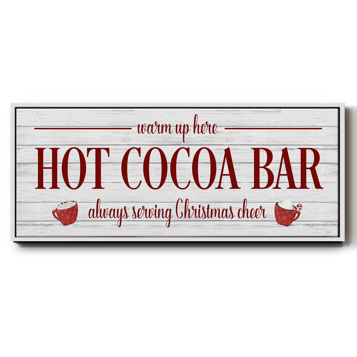 Hot Cocoa Bar - Floater Framed Canvas Print